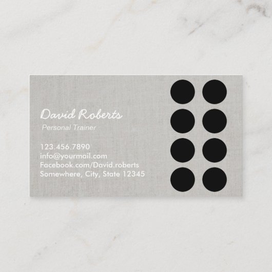 Fitness Personal Trainer Linnen Loyalty Punch (Achterkant)