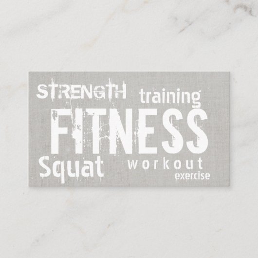 Fitness Personal Trainer Linnen Loyalty Punch (Voorkant)