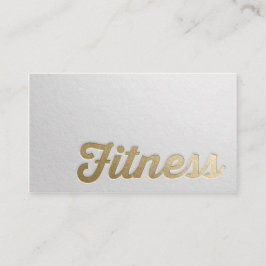 Fitness Personal Trainer Minimale White Gold Embaa Visitekaartje