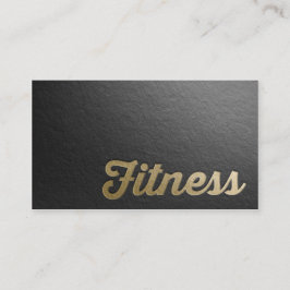 Fitness Personal Trainer Minimale zwarte gouden re Visitekaartje
