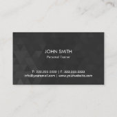 Fitness Personal Trainer Modern Geometrisch Visitekaartje (Achterkant)