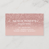 Fitness Personal Trainer Modern Roos Gold Ombre Visitekaartje (Achterkant)