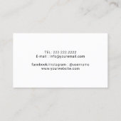 Fitness Personal Trainer Moderne metalen achtergro Visitekaartje (Achterkant)