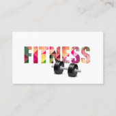 Fitness Personal Trainer Moderne Typografie Visitekaartje (Voorkant)