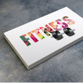 Fitness Personal Trainer Moderne Typografie Visitekaartje