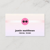 Fitness Personal Trainer Ombre Pink Visitekaartje (Voorkant)