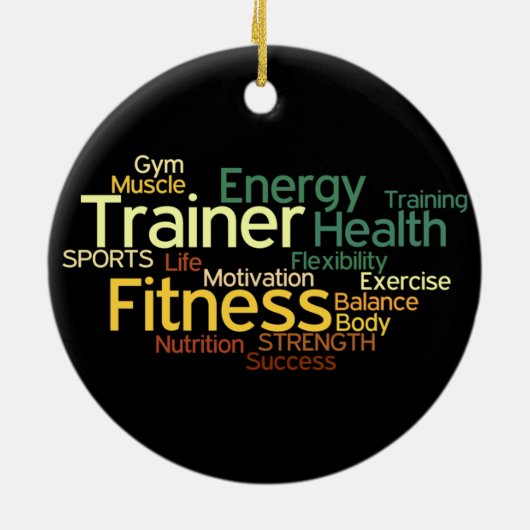 Fitness/Personal Trainer Ornament (Achterkant)