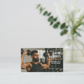 Fitness Personal Trainer Photo  Visitekaartje (Staand voorkant)