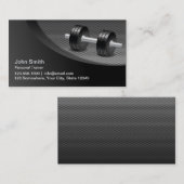 Fitness Personal Trainer Professional Metallic Visitekaartje (Voorkant / Achterkant)