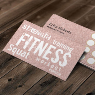Fitness Personal Trainer Roos Gold Glitter Loyalty