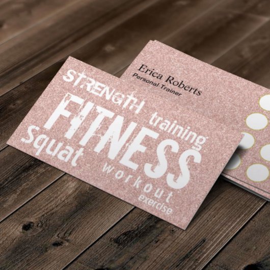 Fitness Personal Trainer Roos Gold Glitter Loyalty