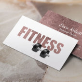 Fitness Personal Trainer Roos Gold Typografie Visitekaartje