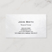 Fitness Personal Trainer Sterke Body Bodybuilder Visitekaartje (Achterkant)