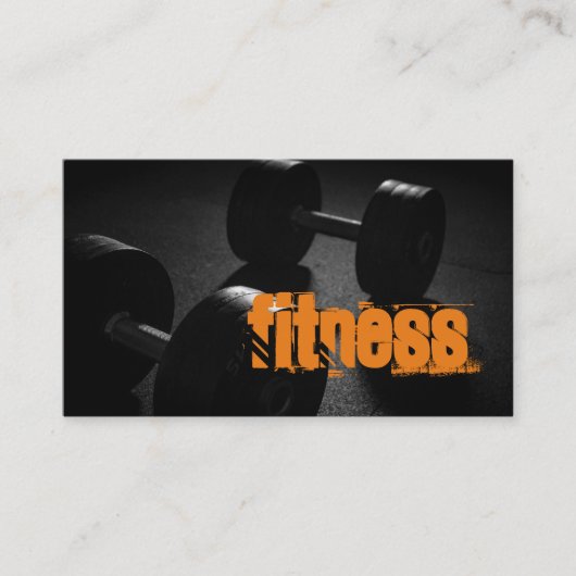 Fitness Personal Trainer Visitekaartje (Voorkant)