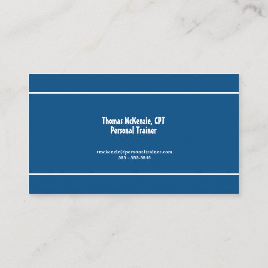 Fitness Personal Trainer Visitekaartje (Achterkant)