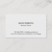 Fitness Personal Trainer Vuur en Vlammen Visitekaartje (Achterkant)