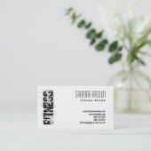 Fitness Personal Trainer Wit Visitekaartje (Staand voorkant)