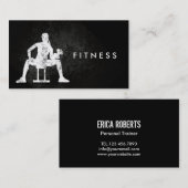 Fitness - persoonlijk trainer - uitloopvak voor me visitekaartje (Voorkant / Achterkant)