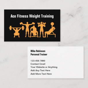 Fitness Persoonlijke Trainer En Coach Visitekaartje