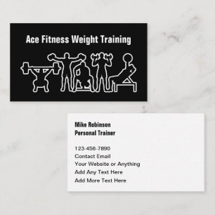 Fitness Persoonlijke Trainer En Coach Visitekaartje