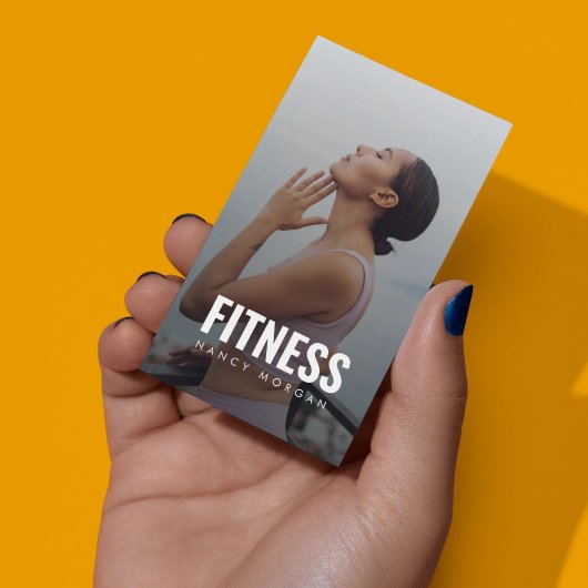 Fitness Persoonlijke Trainer Foto Qr Code Visitekaartje