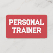 Fitness Persoonlijke trainer Visitekaartje (Voorkant)