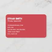 Fitness Persoonlijke trainer Visitekaartje (Achterkant)