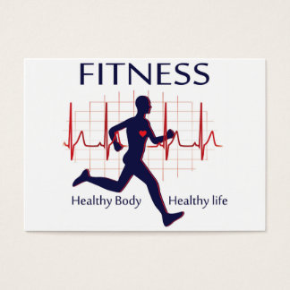 fitness-pictogram visitekaartjes