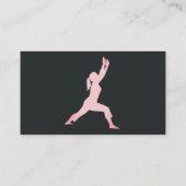 Fitness Pilates Instructeur op wit Visitekaartje (Achterkant)