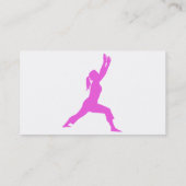 Fitness Pilates Instructeur op wit Visitekaartje (Achterkant)