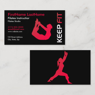 Fitness Pilates Instructor Visitekaartje