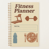 Fitness Planner for Workouts, Diet & Hydration (Voorkant)