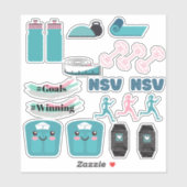 Fitness planner stickers (Vel)