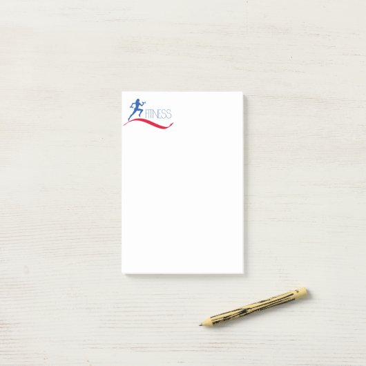 fitness post-it® notes (Op bureau)