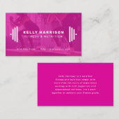 Fitness pro modern visitekaartje met foto (Voorkant / Achterkant)