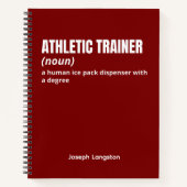 Fitness Professional - Grappige atletische trainer Notitieboek (Voorkant)