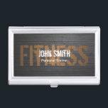 Fitness Professional Grunge Metal Personal Trainer Visitekaarthouder<br><div class="desc">Fitness Professional Grunge Metal Personal Trainer Business Card Holder.</div>