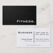 Fitness Professional Visitekaartje - Modern zwart (Voorkant / Achterkant)