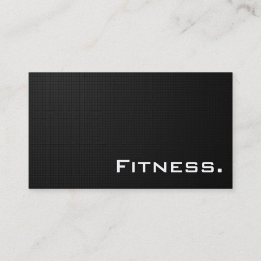 Fitness Professional Visitekaartje - Modern zwart (Voorkant)