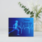 Fitness Professionals postkaart (Staand voorkant)