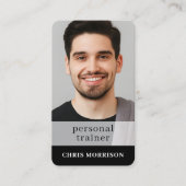 Fitness QR Code Personal Trainer Professional Visitekaartje (Voorkant)