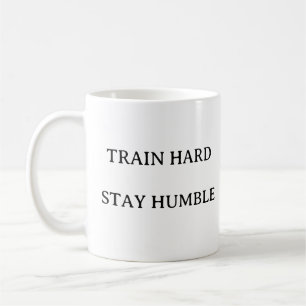 Fitness Quote – Train Hard Stay Humble Gym Gift Koffiemok