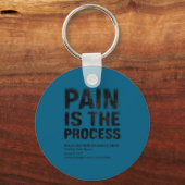 Fitness Quote Y2k Gym Training Back Print Yoga Srt Sleutelhanger (Voorkant)