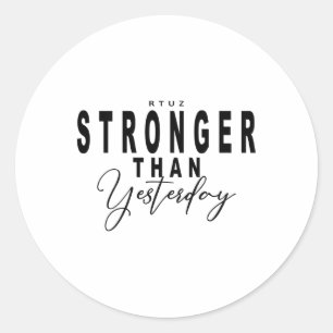 Fitness Quote Y2k Gymtraining Ck Print Yoga Sport Ronde Sticker