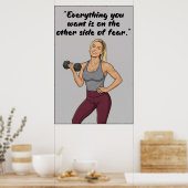 Fitness Quotes Poster (Keuken)