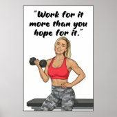 Fitness Quotes Poster (Voorkant)