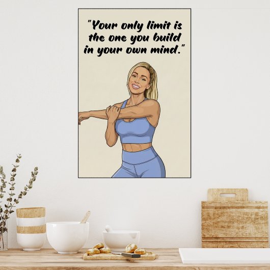 Fitness Quotes Poster (Keuken)