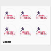 fitness ronde sticker (Vel)