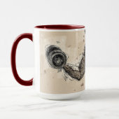 Fitness Rood Roze Pastel Mok (Links)