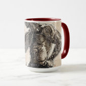 Fitness Rood Roze Pastel Mok (Voorkant rechts)